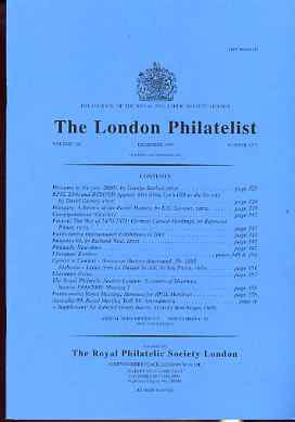Literature - London Philatelist Vol 108 Number 1271 dated December 1999 - with articles relating to Hungary & France (Note the Sir Edward Bacon Supplement is NOT included), stamps on 