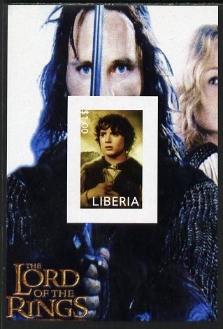 Liberia 2003 Lord of the Rings #2 imperf s/sheet unmounted mint, stamps on films, stamps on movies, stamps on literature, stamps on fantasy, stamps on entertainments, stamps on 