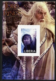 Liberia 2003 Lord of the Rings #3 imperf s/sheet unmounted mint, stamps on films, stamps on movies, stamps on literature, stamps on fantasy, stamps on entertainments, stamps on 