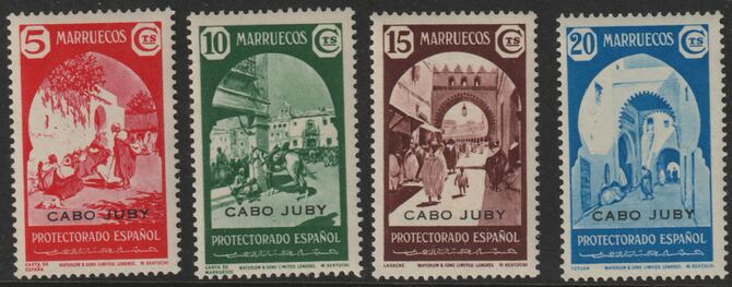 Spain - Cape Juby 1939 Spanish Morocco Pictorial set of 4 opt'd, unmounted mint, SG 105-8, stamps on 