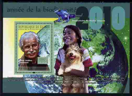 Guinea - Conakry 2010 Year of Biodiversity perf s/sheet unmounted mint, Michel BL 1862, stamps on animals, stamps on frogs, stamps on dogs, stamps on 