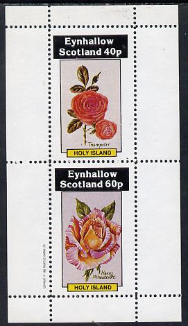 Eynhallow 1982 Roses (Trumpeter & Harry Wheatcroft) perf  set of 2 values (40p & 60p) unmounted mint, stamps on flowers    roses