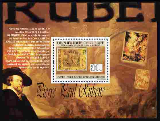 Guinea - Conakry 2009 Stamp on Stamp - Peter Paul Rubens perf m/sheet unmounted mint, stamps on stamponstamp, stamps on stamp on stamp, stamps on personalities, stamps on rubens, stamps on arts