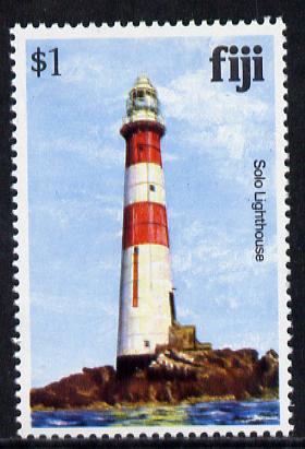 Fiji 1979 Solo Rock Lighthouse $1 (from Architecture def set) unmounted mint SG 594A, stamps on , stamps on  stamps on lighthouses    rescue
