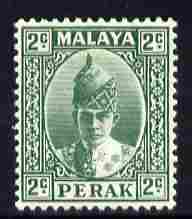 Malaya - Perak 1938-41 Sultan 2c green mounted mint SG104, stamps on , stamps on  kg6 , stamps on 