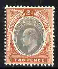 Southern Nigeria 1904-09 KE7 MCA 2d grey & chestnut mounted mint SG 23/a, stamps on , stamps on  ke7 , stamps on 