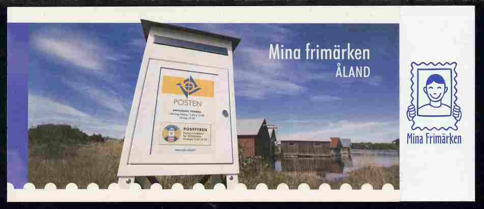 Aland Islands 2006 My Stamp 5.60 Euro self-adhesive booklet complete and fine SG SB17, stamps on postal, stamps on pillar box, stamps on postbox, stamps on self adhesive