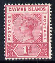 Cayman Islands 1900 QV 1d rose-carmine mounted mint SG 2, stamps on , stamps on  qv , stamps on 