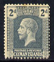 Cayman Islands 1921-26 KG5 Script CA 2d slate-grey mounted mint SG 73, stamps on , stamps on  kg5 , stamps on 