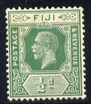 Fiji 1912-23 KG5 Script CA 1/2d green mounted mint SG 229, stamps on , stamps on  kg5 , stamps on 