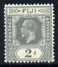Fiji 1912-23 KG5 Script CA 2d grey mounted mint SG 233, stamps on , stamps on  kg5 , stamps on 