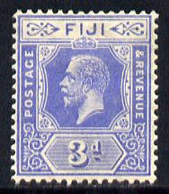 Fiji 1912-23 KG5 Script CA 3d bright blue mounted mint SG 234, stamps on , stamps on  kg5 , stamps on 