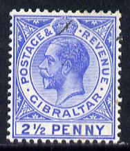 Gibraltar 1912-24 KG5 MCA 2.5d blue mounted mint SG 79/b, stamps on , stamps on  stamps on , stamps on  stamps on  kg5 , stamps on  stamps on 