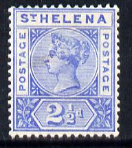 St Helena 1890-97 QV Key Plate 2.5d ultramarine mounted mint SG50, stamps on , stamps on  qv , stamps on 