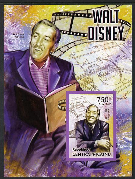 Central African Republic 2013 Walt Disney #2 imperf m/sheet unmounted mint. Note this item is privately produced and is offered purely on its thematic appeal, stamps on personalities, stamps on disney, stamps on movies, stamps on cinema, stamps on cartoons, stamps on films