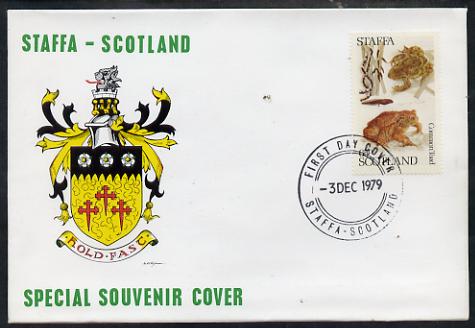 Staffa 1979 Frogs - Common Toad 65p perf on cover with first day cancel, stamps on frogs, stamps on toads