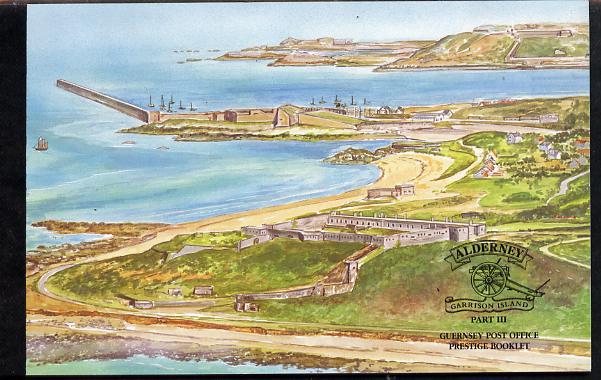 Guernsey - Alderney 1999 Garrison Island #3 Â£6.78 booklet complete & fine SG ASB7, stamps on militaria