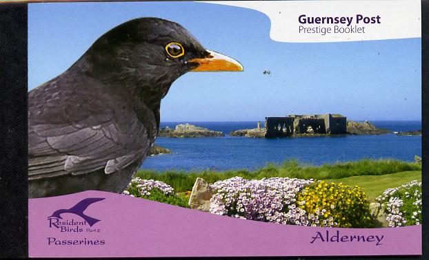 Guernsey - Alderney 2007 Residential Birds #2 Â£11.32booklet complete & fine SG ASB17, stamps on birds