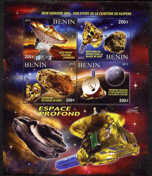 Benin 2015 50thAnniversary of ELDO #2 perf sheetlet containig 4 values unmounted mint , stamps on space, stamps on eldo, stamps on telescope