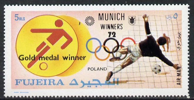 Fujeira 1972 Football (Poland) from Olympic Winners set of 25 unmounted mint (Mi 1432-56), stamps on football  