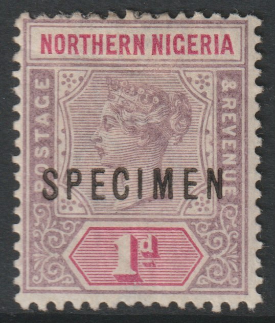 Sierra Leone 1896 QV  Key Plate Crown CA 1d overprinted SPECIMEN with gum, only about 750 produced, SG 42s, stamps on specimens