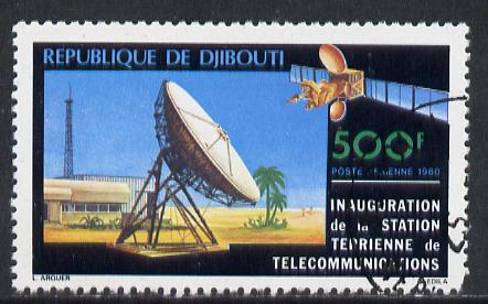 Djibouti 1980 Satellite Earth Station 500f cto used, SG 792*, stamps on communications
