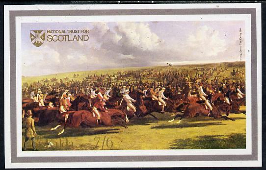 St Kilda 1969 Painting of Horses imperf souvenir sheet (1844 Derby) unmounted mint, stamps on arts, stamps on horses, stamps on horse racing