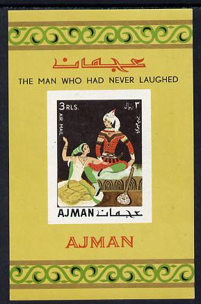 Ajman 1967 Tales from Arabian Nights imperf m/sheet (Mi BL 13B) unmounted mint, stamps on literature    arts