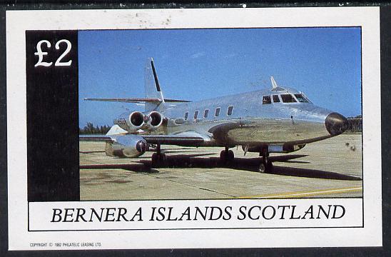 Bernera 1982 Jets imperf deluxe sheet (Â£2 value) unmounted mint, stamps on aviation
