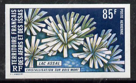French Afars & Issas 1974 Lake Assal (85f Crystalization on Dead Wood) imperf from limited printing unmounted mint, as SG 620*, stamps on minerals       rivers    lakes