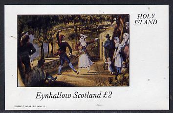Eynhallow 1982 Painting of Dancers imperf deluxe sheet (Â£2 value) unmounted mint, stamps on arts    dancing