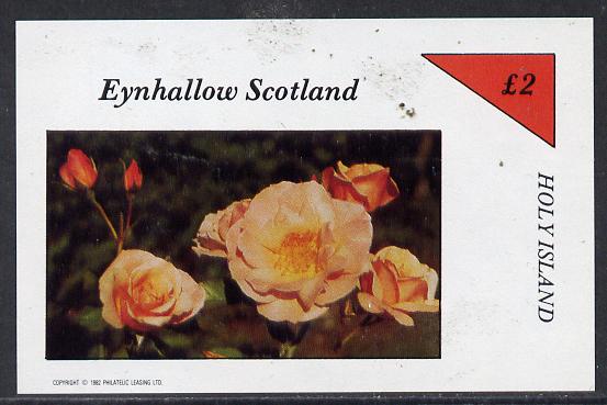 Eynhallow 1982 Roses imperf deluxe sheet (Â£2 value) unmounted mint, stamps on , stamps on  stamps on flowers    roses