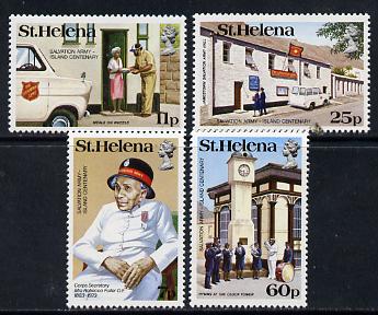 St Helena 1984 Salvation Army set of 4 unmounted mint SG 446-49, stamps on salvation army