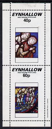 Eynhallow 1981 Stained Glass Windows perf set of 2 values (40p & 60p) unmounted mint, stamps on arts    churches    stained glass