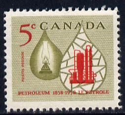 Canada 1958 Centenary of Canadian Oil Industry unmounted mint SG507, stamps on 