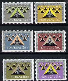 Portugal 1962 18th International Scout Conference set of 6 unmounted mint SG 1203-0, stamps on scouts    