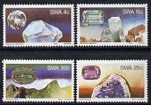 South West Africa 1979 Gemstones set of 4 unmounted mint, SG 334-37, stamps on minerals
