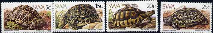 South West Africa 1982 Tortoises set of 4 unmounted mint, SG 390-93, stamps on animals, stamps on reptiles, stamps on tortoises