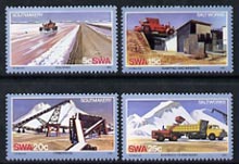 South West Africa 1981 Salt Industry set of 4 unmounted mint, SG 386-89*, stamps on salt, stamps on herbs, stamps on spices, stamps on food, stamps on industry, stamps on minerals, stamps on , stamps on mining, stamps on 