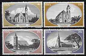 South West Africa 1978 Historic Churches set of 4 unmounted mint, SG 319-22, stamps on , stamps on  stamps on churches