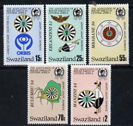 Swaziland 1986 Round Table set of 5 unmounted mint, SG 511-15, stamps on masonics, stamps on rotary, stamps on optics , stamps on masonry