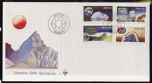 South West Africa 1979 Gemstones set of 4 on unaddressed illustrated cover with special first day cancel, stamps on minerals