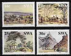 South West Africa 1987 Paintings by Thomas Baines set of 4 mounted mint, SG 471-74*, stamps on arts, stamps on tourism