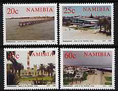 Namibia 1992 Centenary of Swakopmund set of 4 unmounted mint, SG 592-95, stamps on tourism