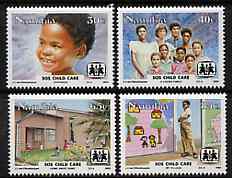 Namibia 1993 SOS Child Care  set of 4 unmounted mint, SG 619-22, stamps on children, stamps on rescue
