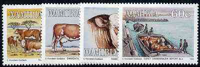 Namibia 1993 Centenary of Simmentaler Cattle perf set of 4 unmounted mint, SG 611-14, stamps on animals, stamps on bovine, stamps on cattle