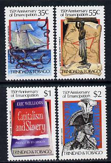 Trinidad & Tobago 1984 Slavery set of 4 unmounted mint, SG 661-64, stamps on slavery