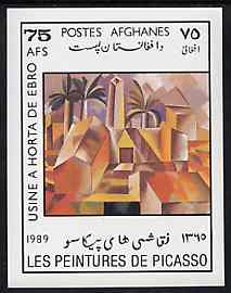 Afghanistan 1989 Picasso imperf m/sheet unmounted mint, SG MS 1250, stamps on arts    picasso