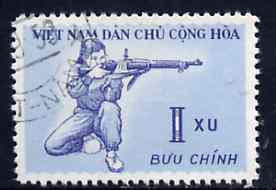 Vietnam - North 1959 Rifle Shooting 1x fine cto used from Sports set of 3, SG N113*, stamps on rifles, stamps on firearms