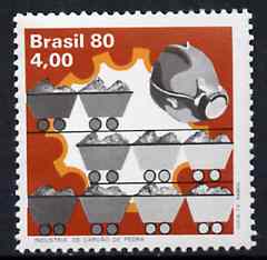Brazil 1980 Coal Industry unmounted mint, SG 1810*, stamps on coal, stamps on mining